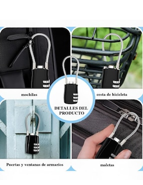 Set de candados de alta seguridad de combinación Xtellar