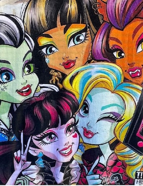 Cobija clásica de tejido suave Generica Monster High para niña