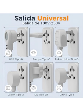 Adaptador universal viajes Xtellar