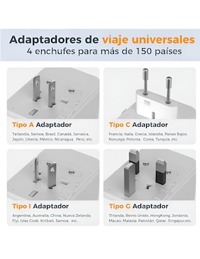 Adaptador universal viajes Xtellar