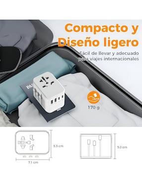 Adaptador universal viajes Xtellar