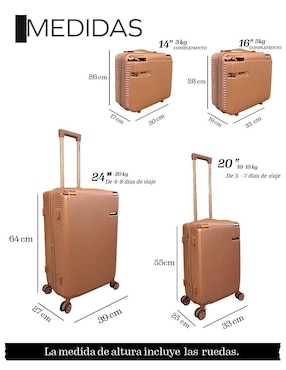 Set maletas de viaje Jony