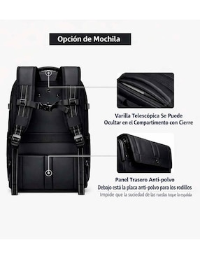 Mochila para viaje Foresker Airback impermeable unisex