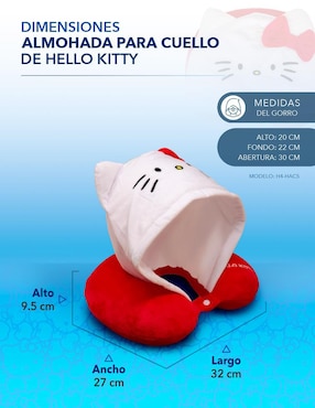 Almohada Gairet Hello Kitty firmeza alta