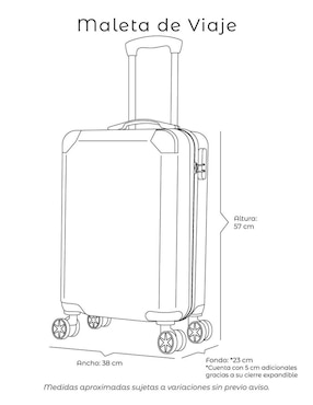 Maleta con ruedas carry on Ross & Saks