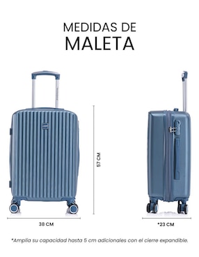 Maleta con ruedas Carry on Ross & Saks Maleta Expandible