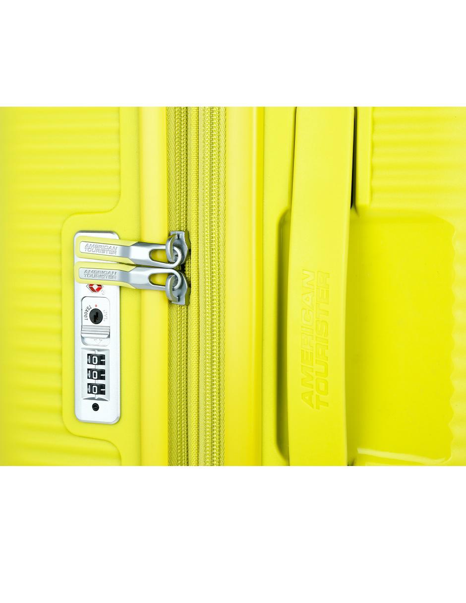 MALETA CON RUED, M, AMARILLO BRILLANTE
