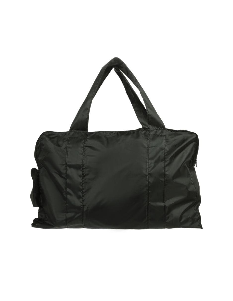 pack all Bolsa de viaje plegable de 32 litros, bolsa de fin de semana,  bolsa de gimnasio resistente al agua, Negro 