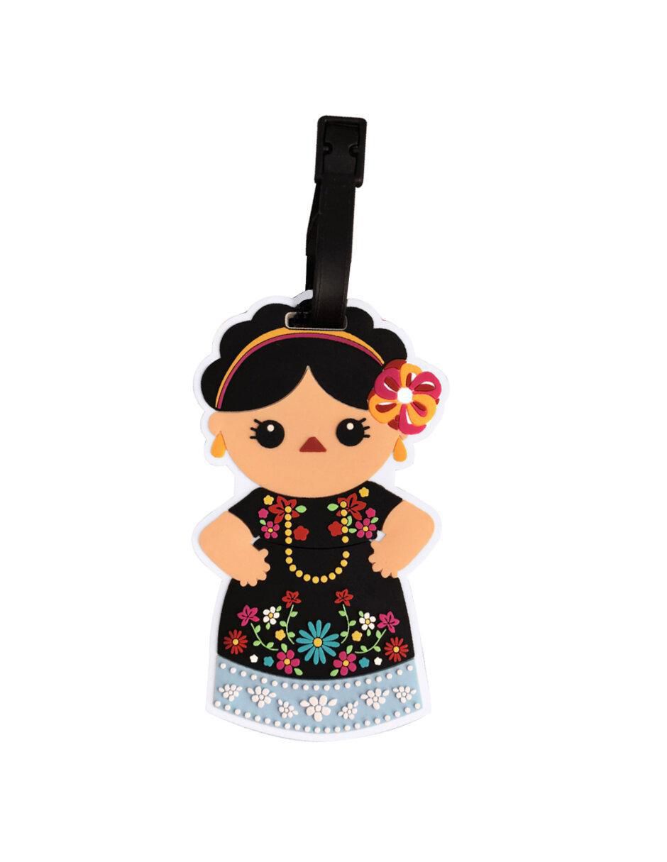 Identificador para maleta By México Muñeca Carmen Chu de PVC