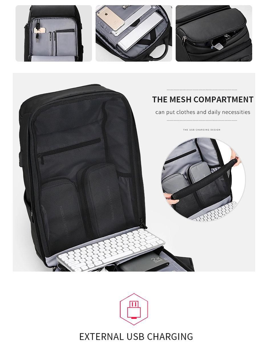 Mochila para viaje impermeable para hombre 6