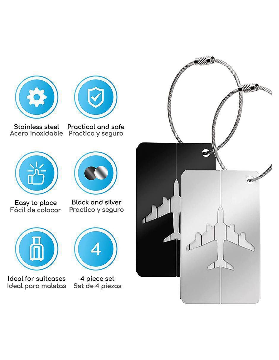 Identificador forma rectangular de aluminio 2
