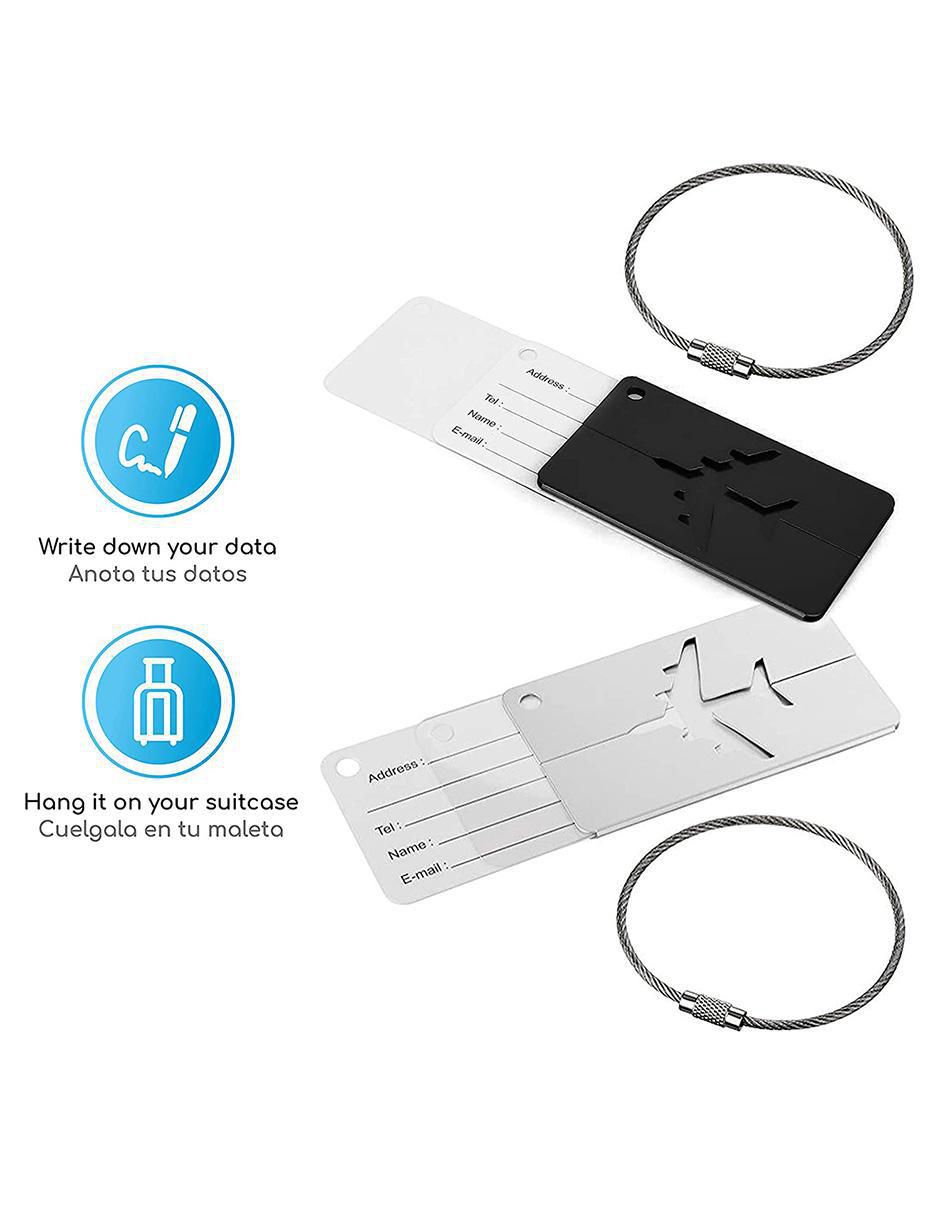 Identificador forma rectangular de aluminio 3