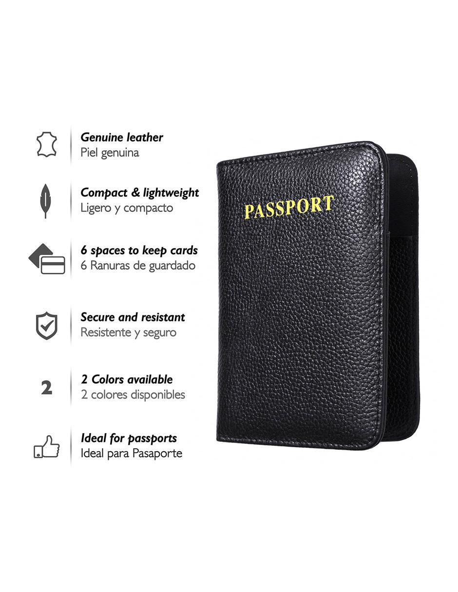 Porta pasaporte de piel 2