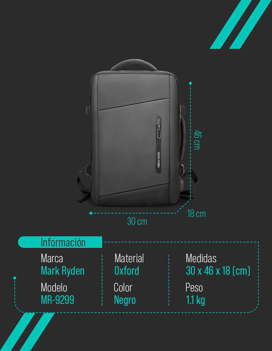 Mochila porta laptop 15.6 pulgadas 5