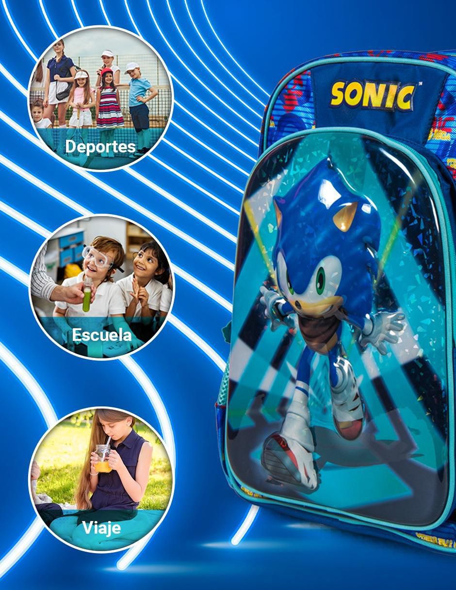 Mochila escolar Sonic Sonic By Ginga para niño 6