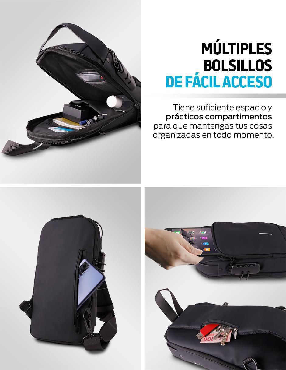 Mochila antirrobo impermeable unisex 4