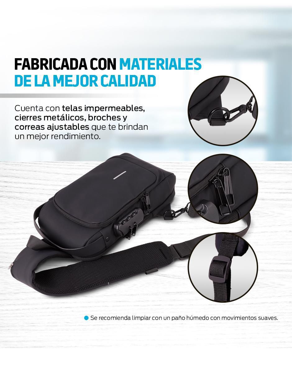 Mochila antirrobo impermeable unisex 7