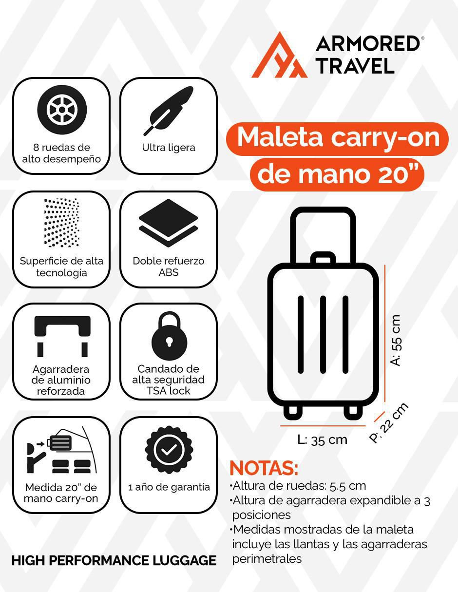 Maleta con ruedas de mano 10