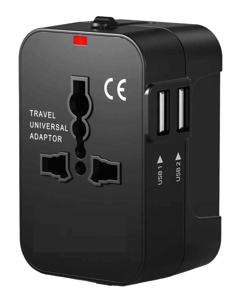 GO TRAVEL ADAPTADOR DE CORRIENTE UNIVERSAL + 1 PUERTO USB