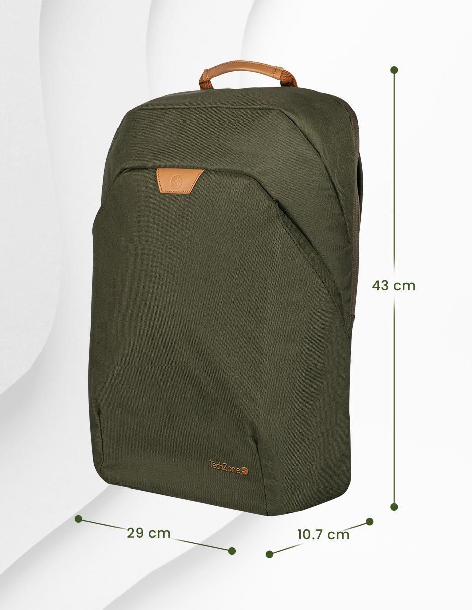 Mochila portalaptop techzone eco hero sin licencia 15.6 pulgadas "de" poliéster