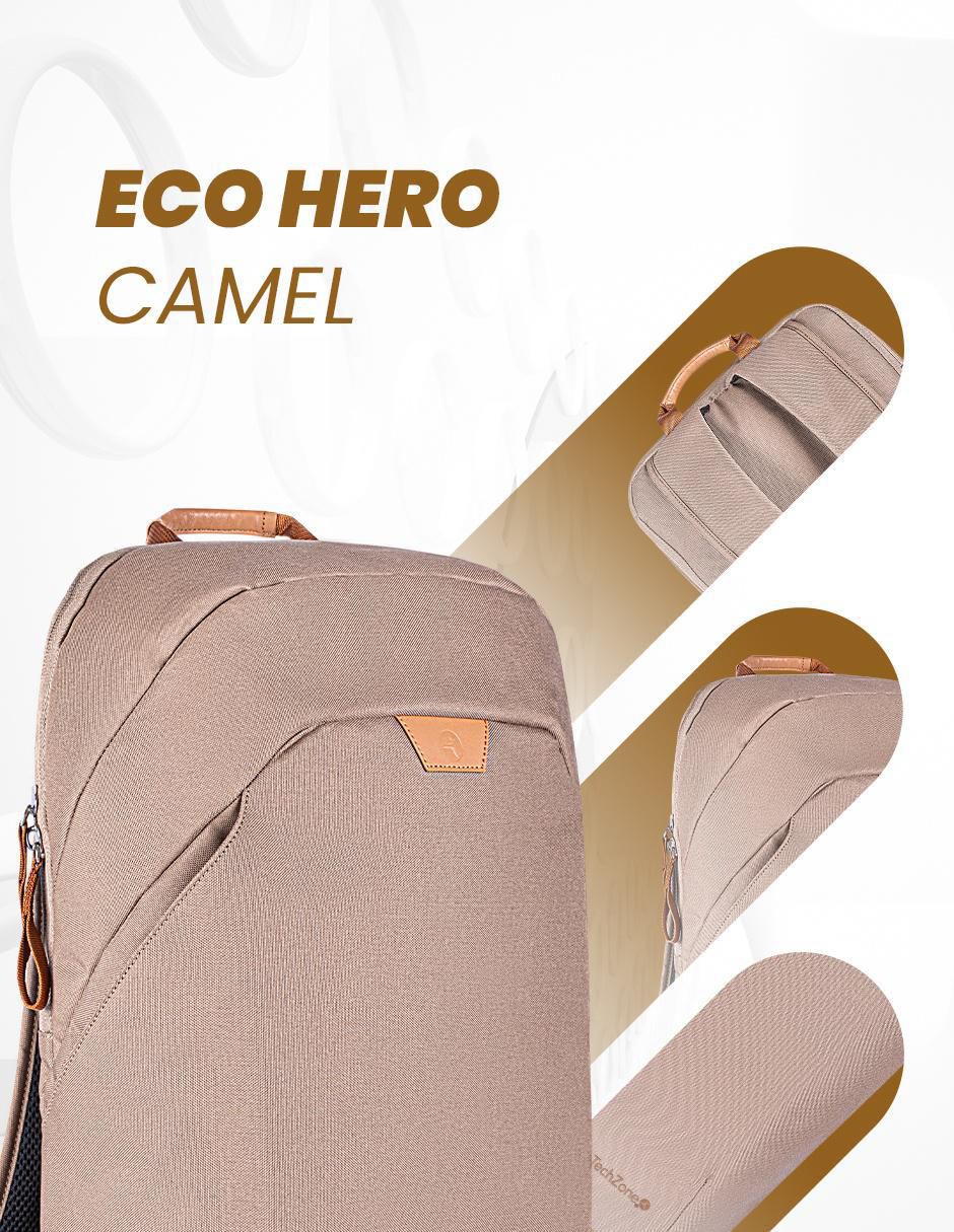 Mochila portalaptop techzone eco hero sin licencia 15.6 pulgadas "de" poliéster