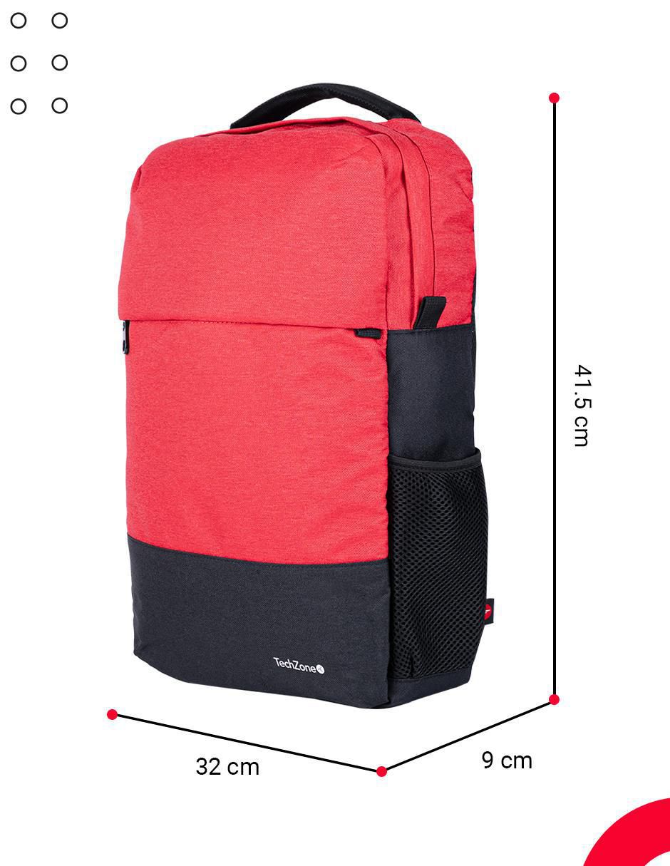 Mochila portalaptop techzone strong sin licencia 15.6 pulgadas "de" poliéster