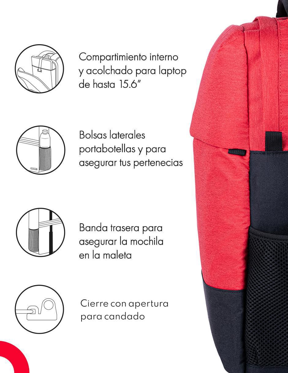 Mochila portalaptop techzone strong sin licencia 15.6 pulgadas "de" poliéster