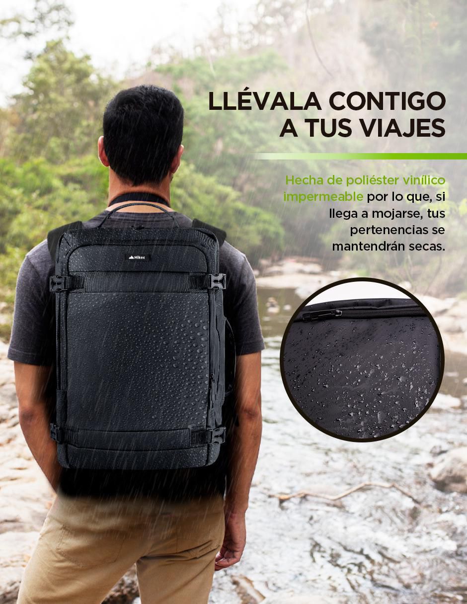 Mochila para viaje impermeable unisex 6