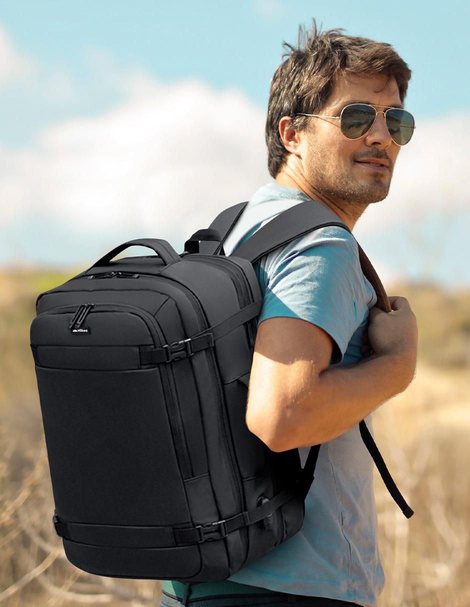 Mochila para viaje impermeable unisex 8