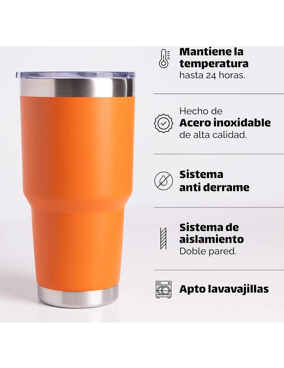 Termo de acero inoxidable con tapa rosca 820 ml 2