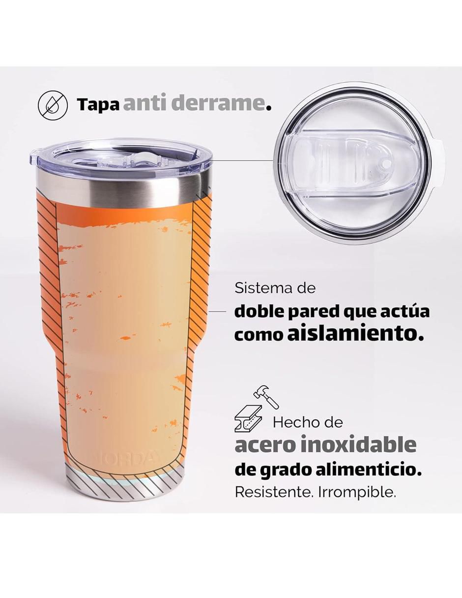 Termo de acero inoxidable con tapa rosca 820 ml 3