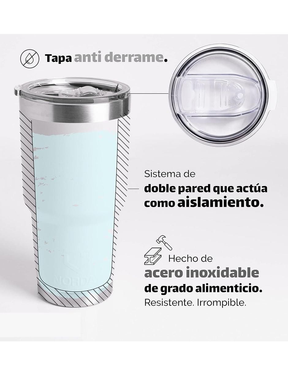 Termo de acero inoxidable con tapa rosca 820 ml 3