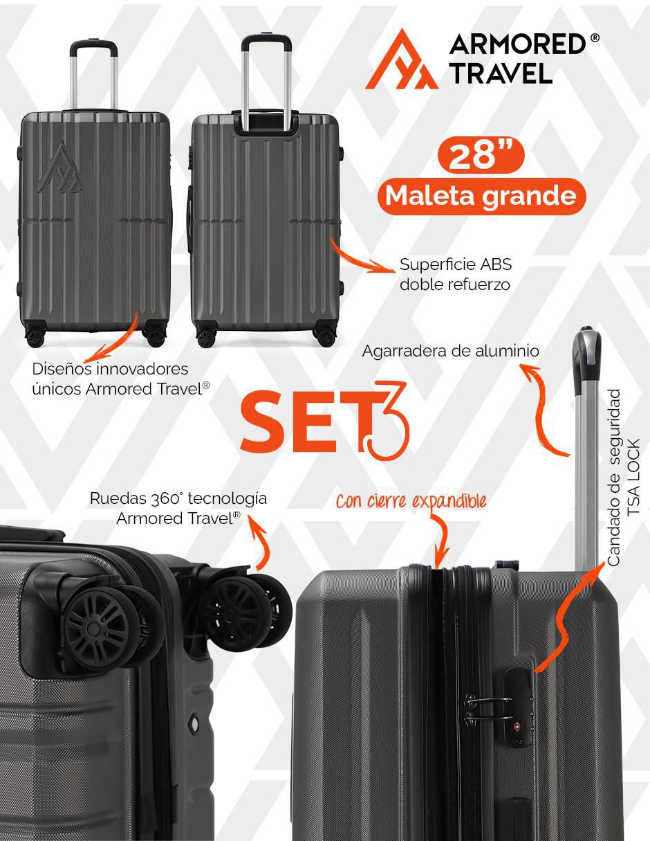 Maletas de viaje Rígidas set kit EASY PACK 2 piezas 24 con cierre  expandible - 20 carry