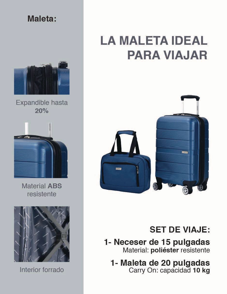 Set maletas de viaje chicago 2