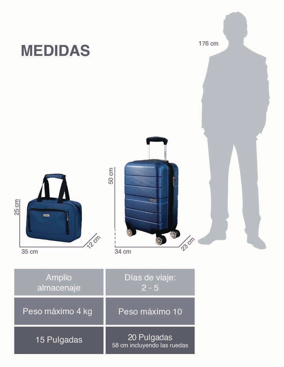 Set maletas de viaje chicago 8