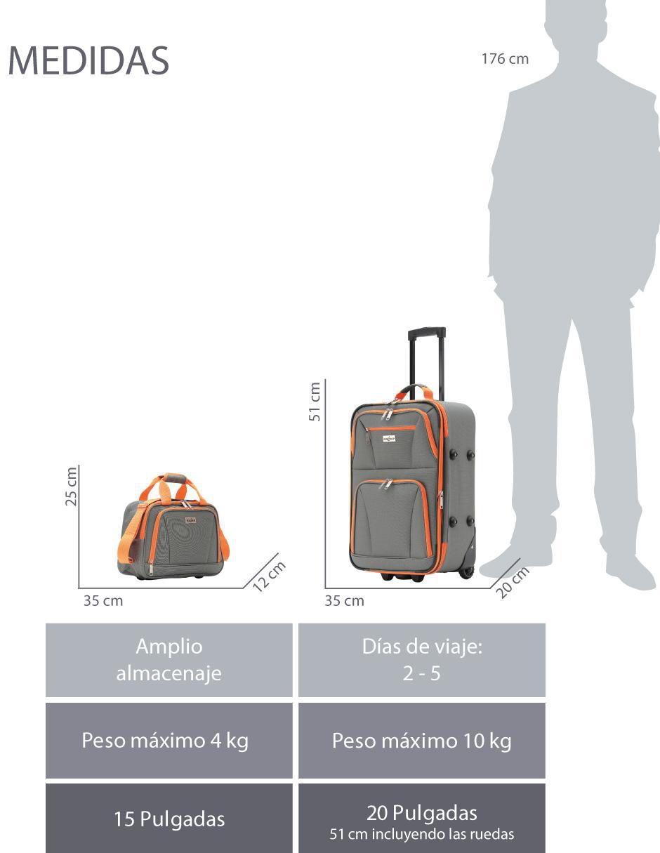 "maleta/set maletas" de viaje fly&trip medellin