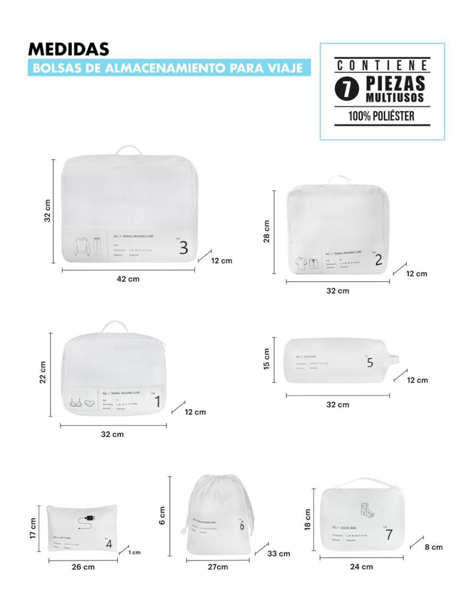 Set bolsa 7 piezas 7