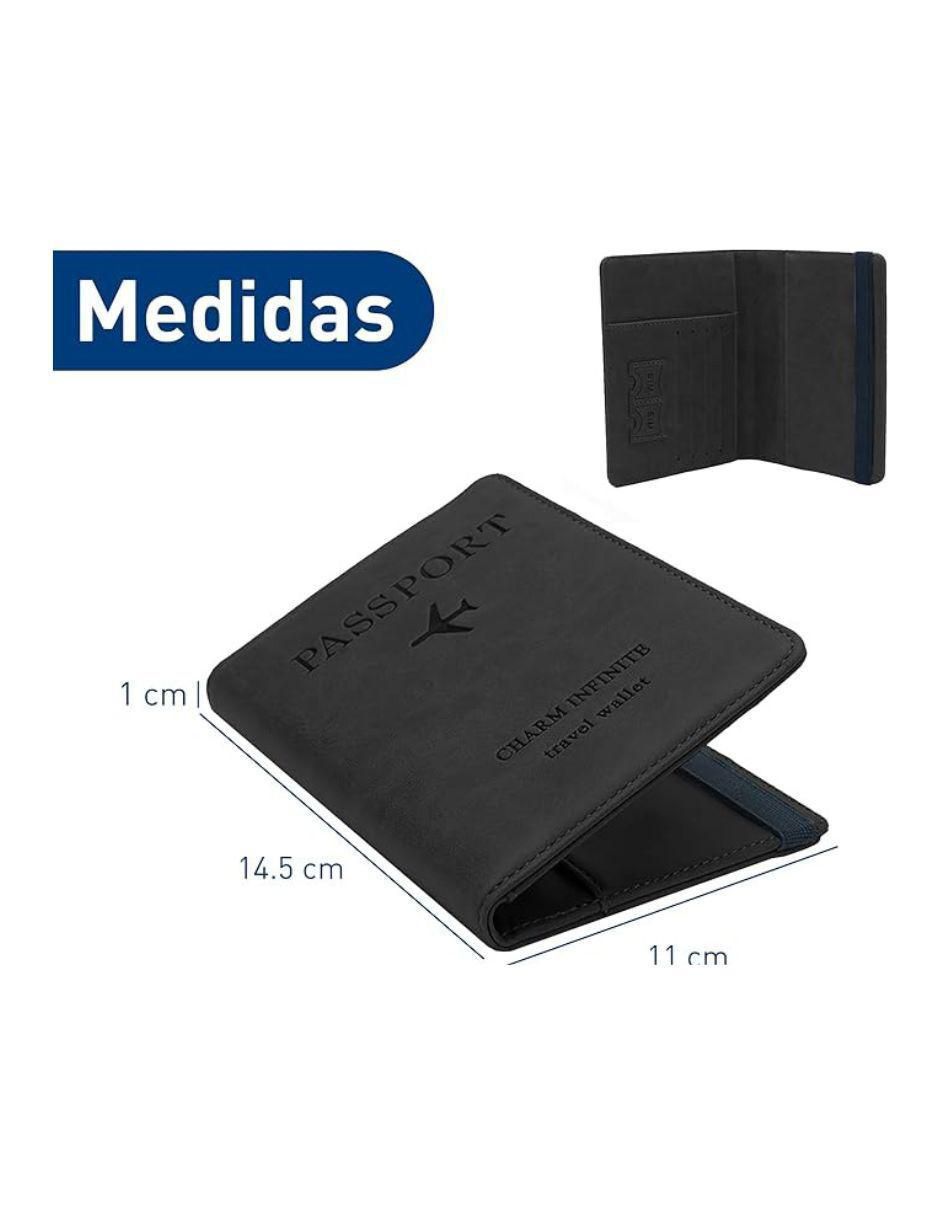Porta pasaporte bluelander sin familia o colección "de" sintético