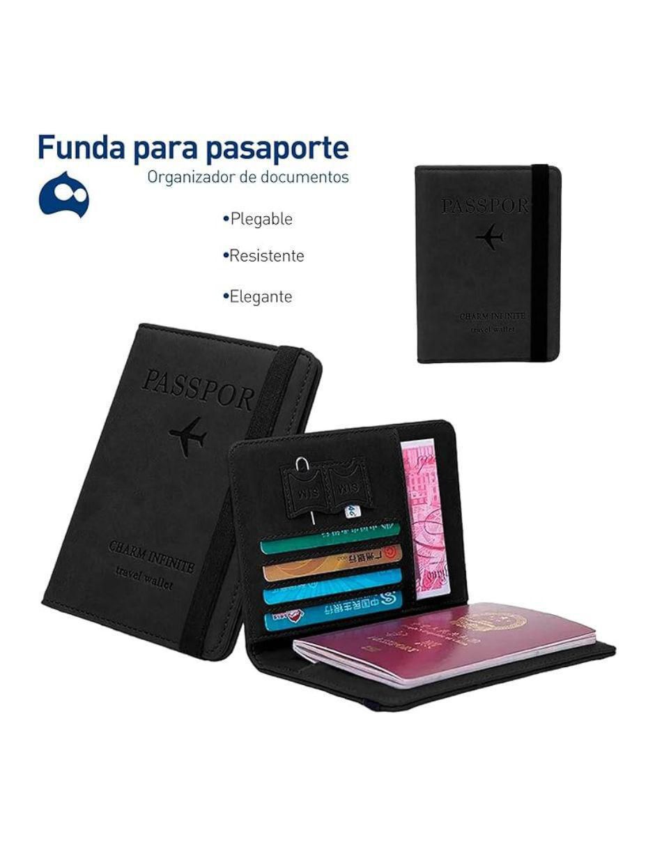 Porta pasaporte bluelander sin familia o colección "de" sintético