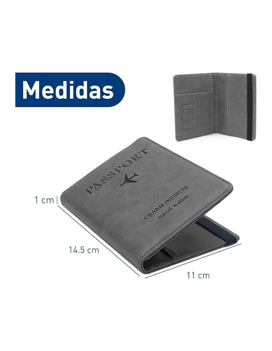 Porta pasaporte bluelander sin familia o colección "de" sintético