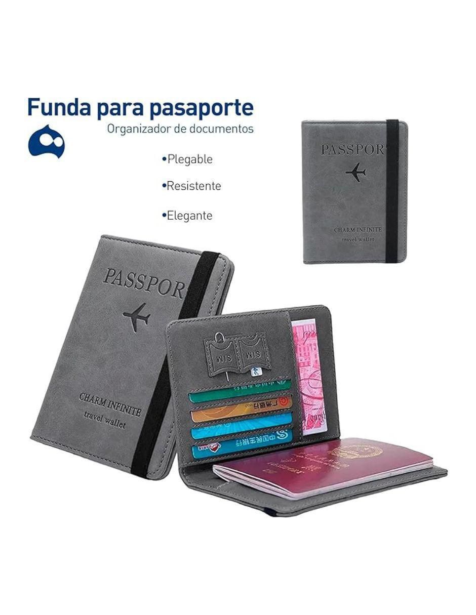 Porta pasaporte bluelander sin familia o colección "de" sintético