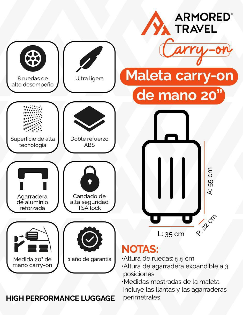 Maleta con ruedas de mano 9