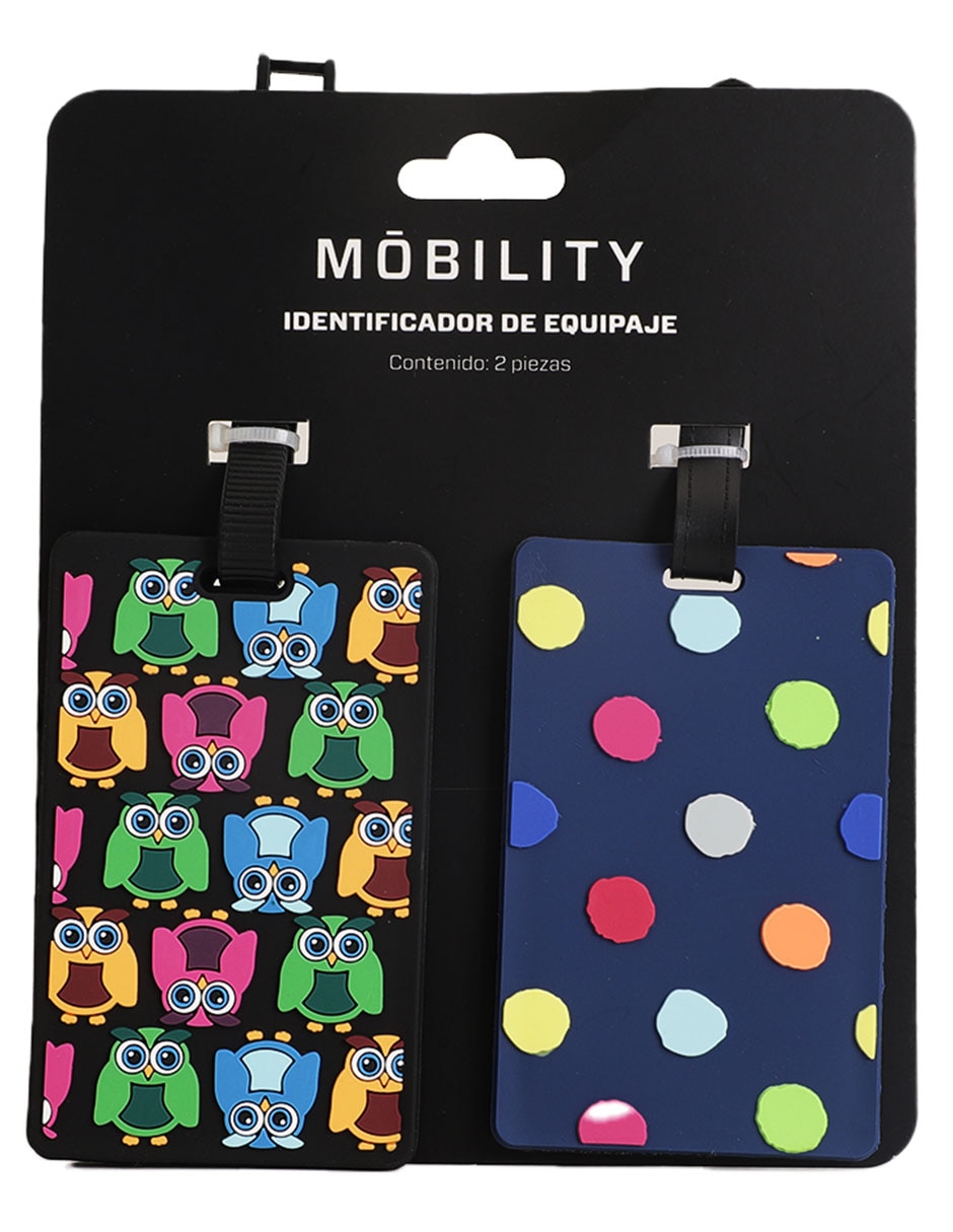 Set de identificadores Wavy forma rectangular de mezcla de materiales