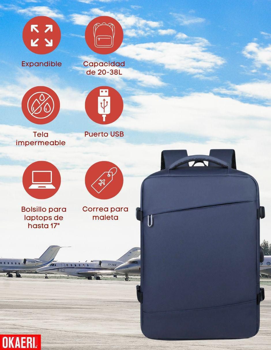 Mochila para viaje impermeable unisex 4