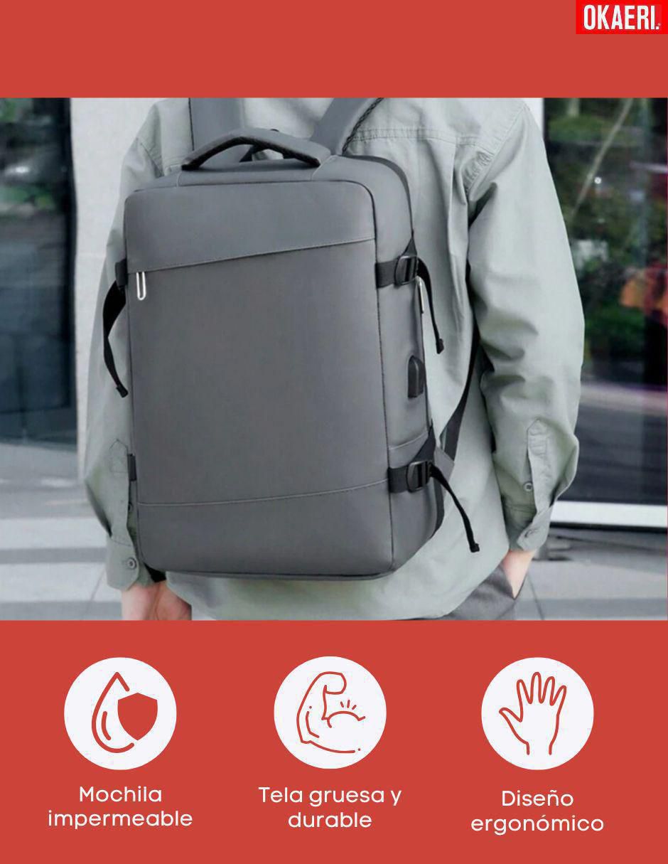 Mochila para viaje impermeable unisex 5