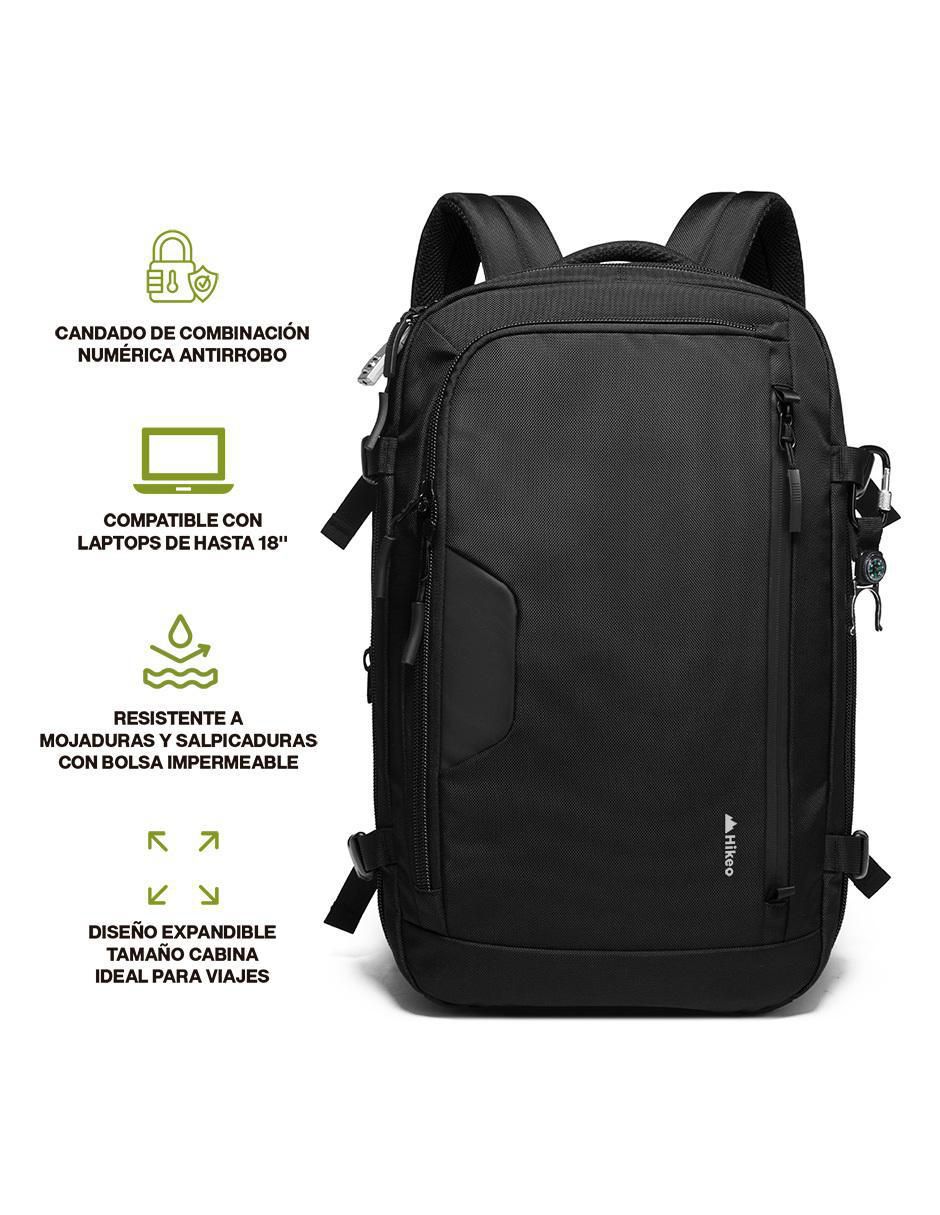 Mochila para viaje Expandible Antirrobo impermeable unisex 2