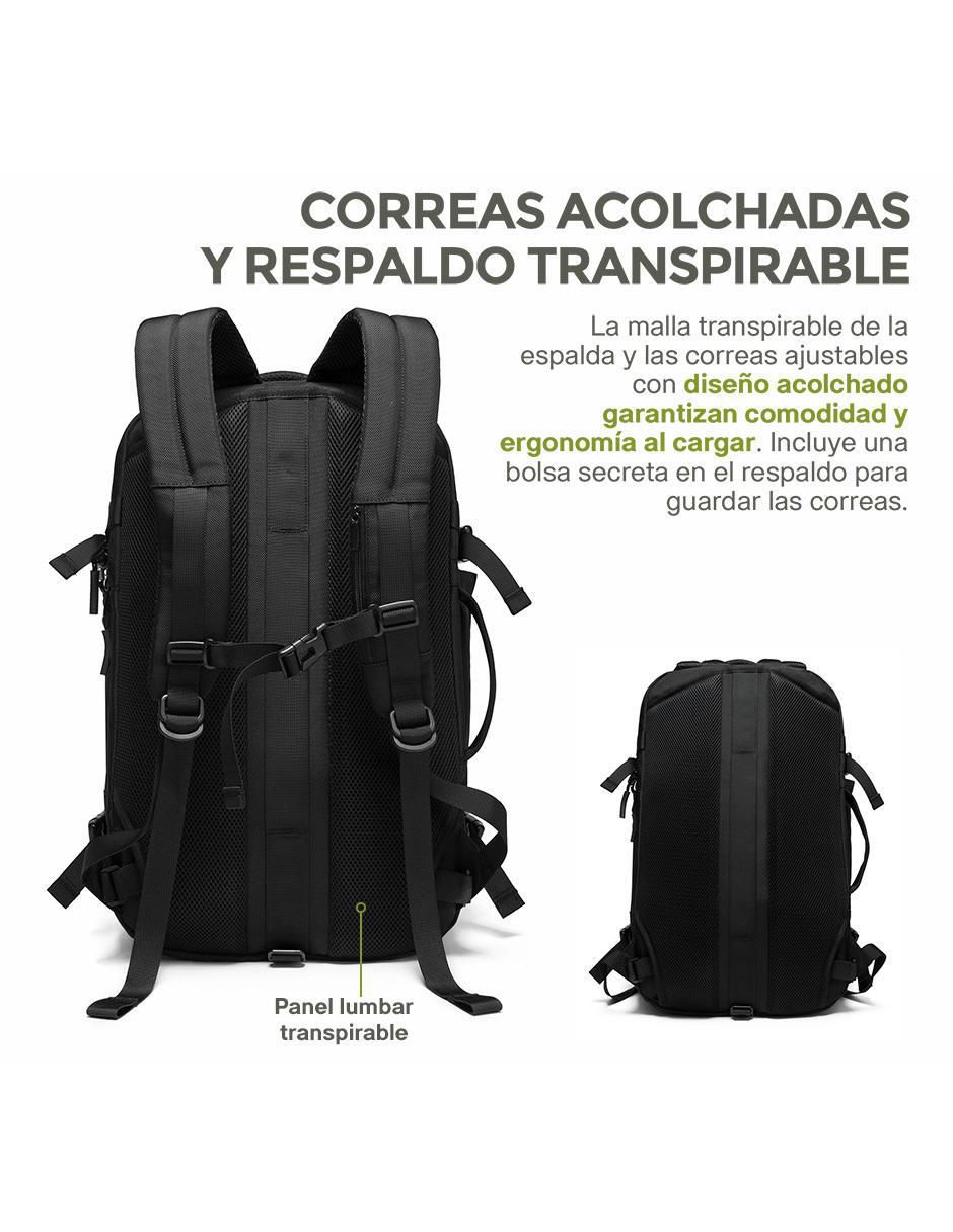Mochila para viaje Expandible Antirrobo impermeable unisex 6