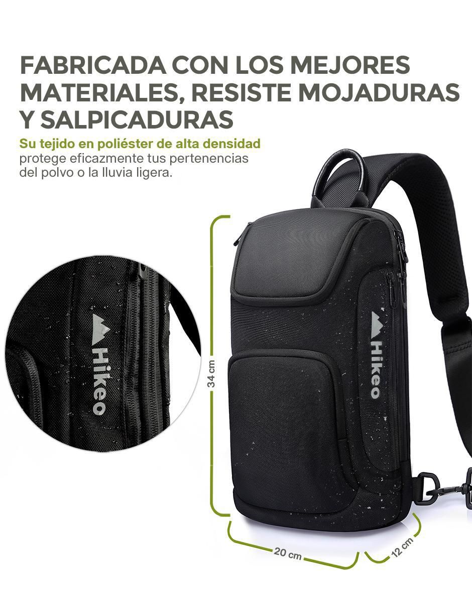 Mochila bandolera impermeable unisex 5