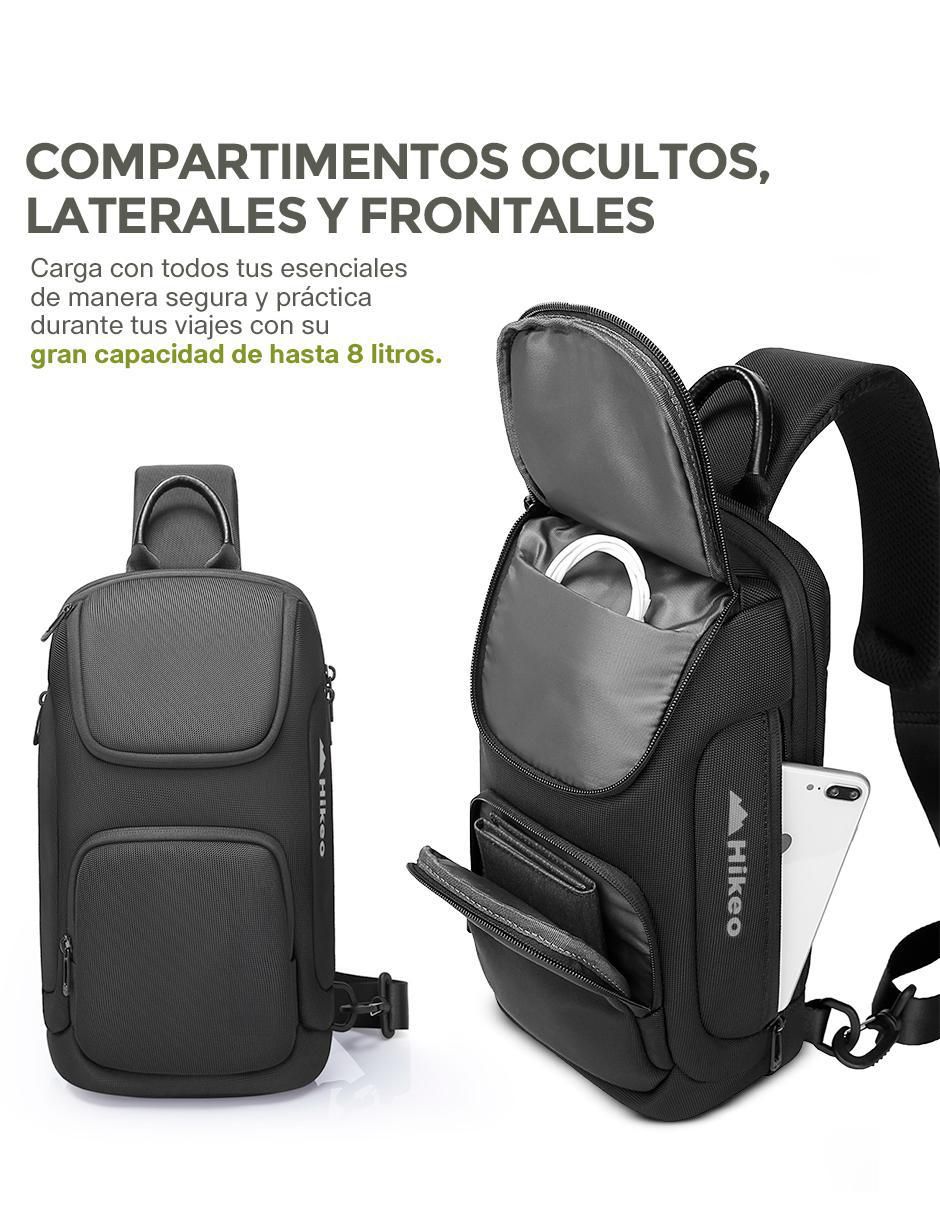 Mochila bandolera impermeable unisex 7