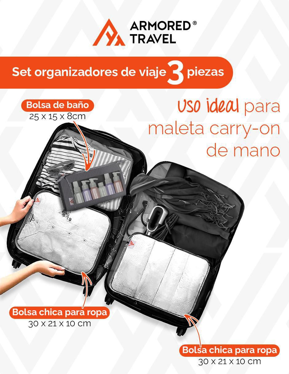 Organizador de viaje armored travel de viaje para maletas